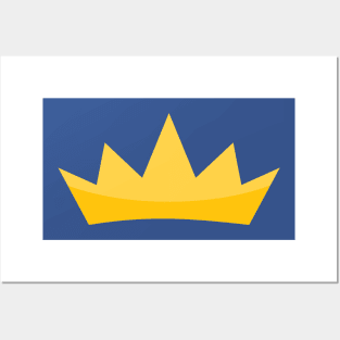 Golden Crown Shape Posters and Art